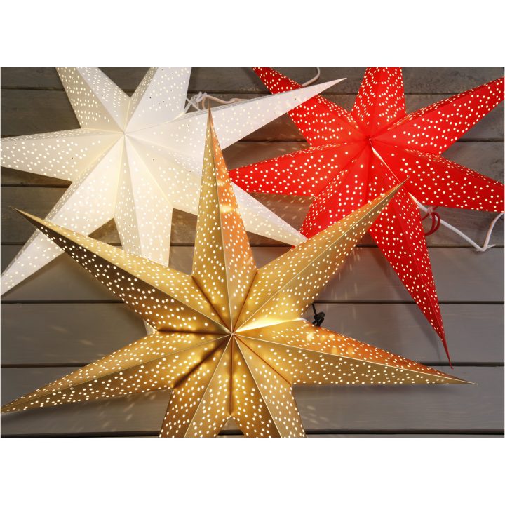 Papirstjerne Dot Rød Star Trading 70 cm – billede 4