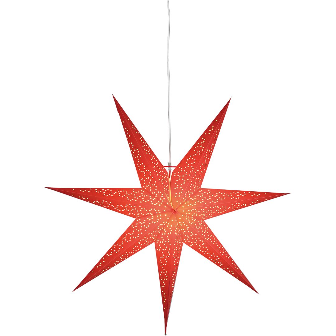 Papirstjerne Dot Rød Star Trading 70 cm – billede 3