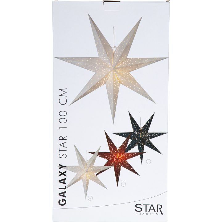 Papirstjerne Galaxy Hvid Star Trading 100 cm – billede 4