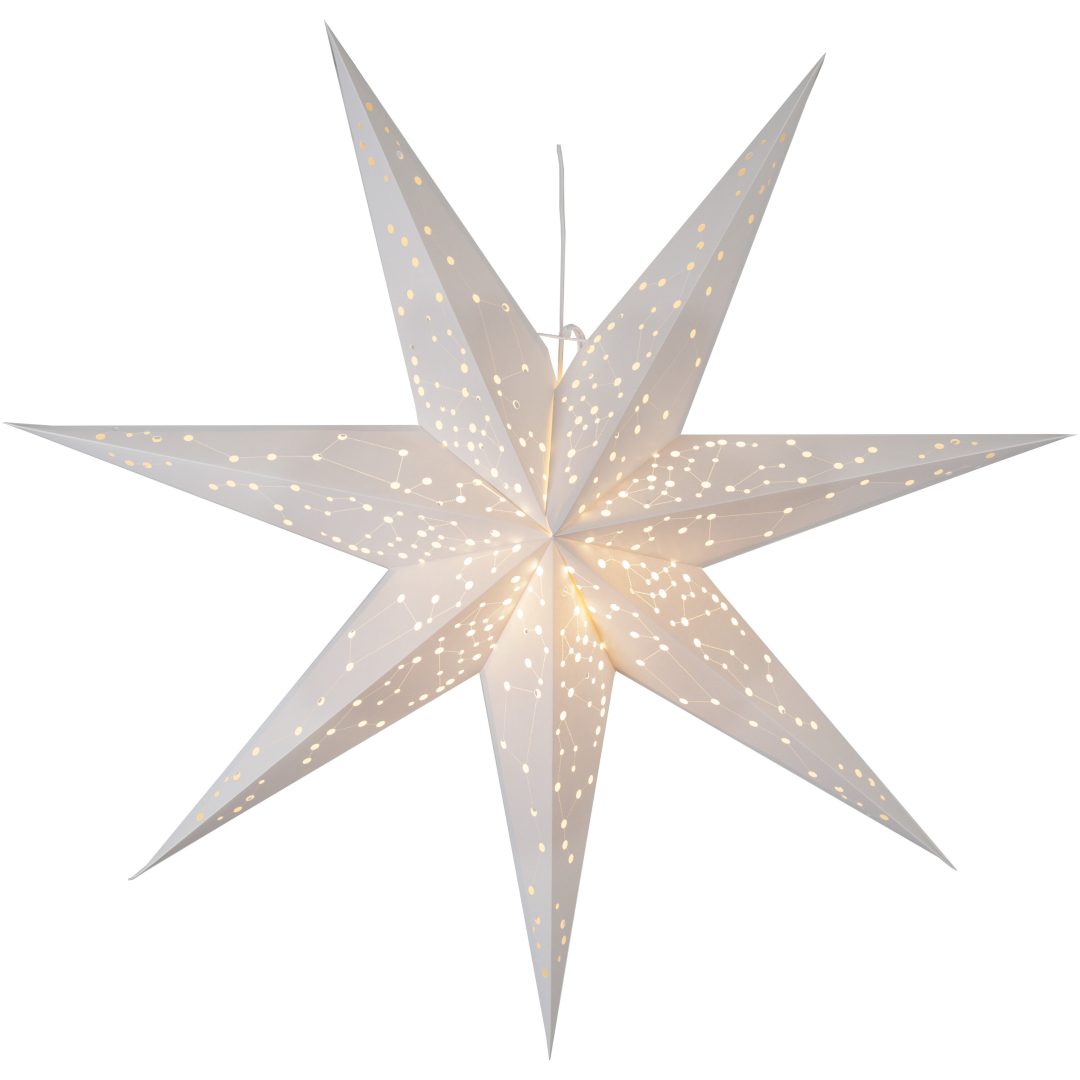 Papirstjerne Galaxy Hvid Star Trading 100 cm