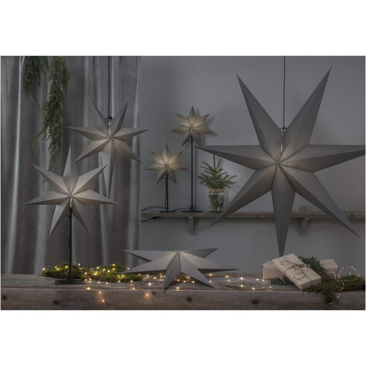 Papirstjerne Ozen Grå Star Trading 70 cm – billede 6