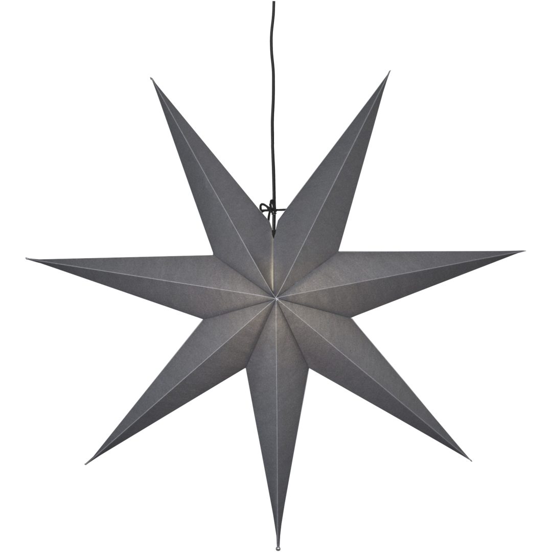 Papirstjerne Ozen Grå Star Trading 70 cm