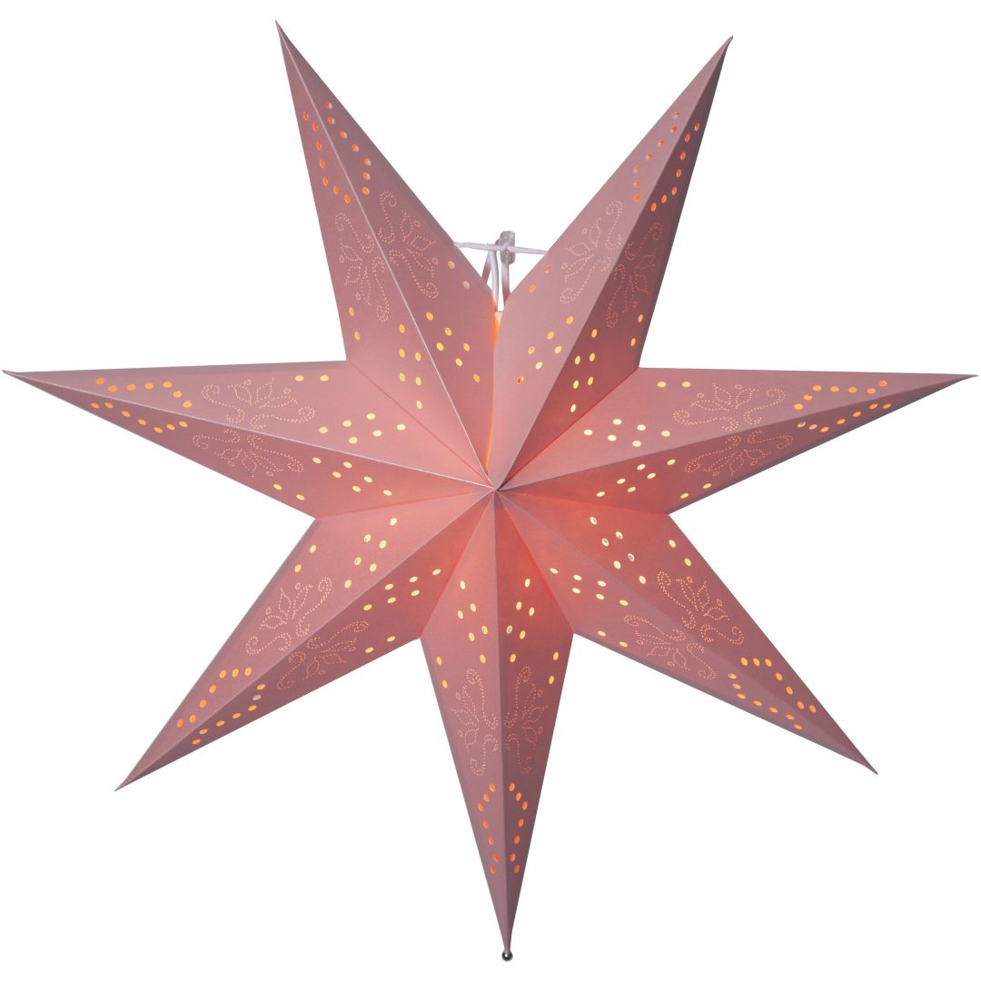 Papirstjerne Romantic Rosa Star Trading