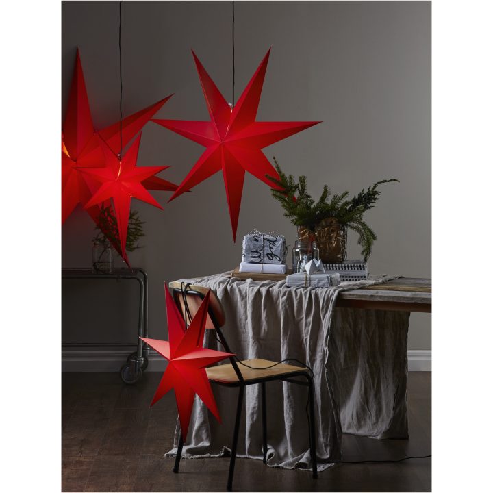Papirstjerne Rozen Rød Star Trading 70 cm – billede 3