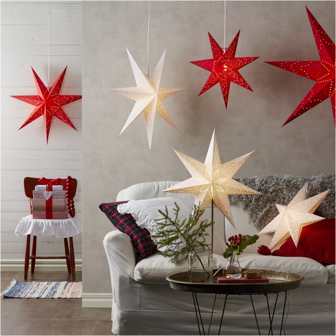 Papirstjerne Sensy Hvid Star Trading 54 cm – billede 5