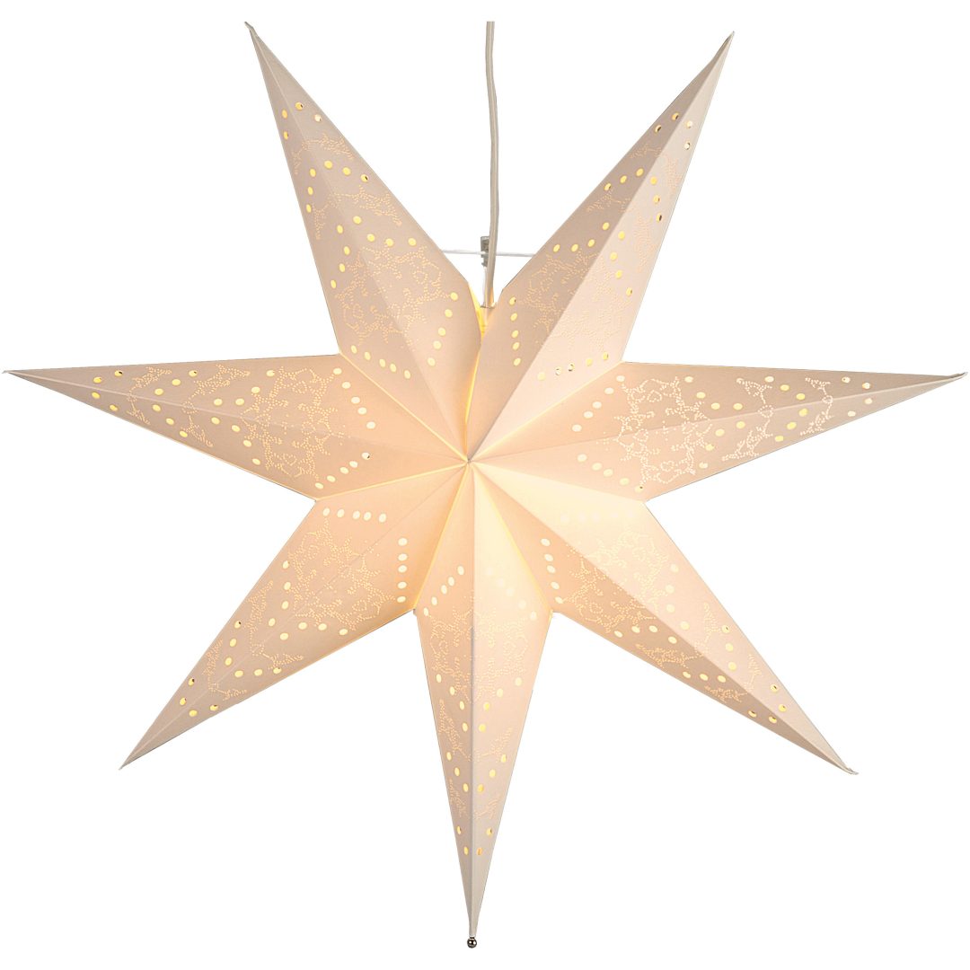 Papirstjerne Sensy Hvid Star Trading 54 cm