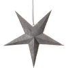 Papirstjerne Velvet Grå Star Trading – miniature 1