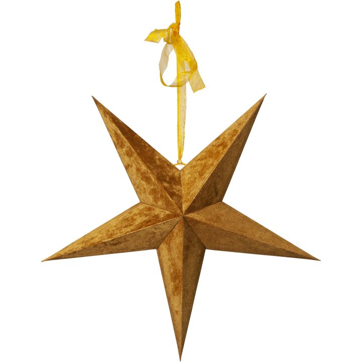 Papirstjerne Velvet Guld Star Trading – billede 9