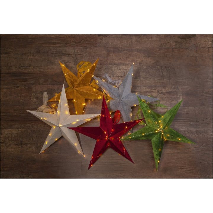 Papirstjerne Velvet Guld Star Trading – billede 6