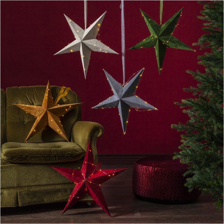 Papirstjerne Velvet Rød Star Trading – billede 9