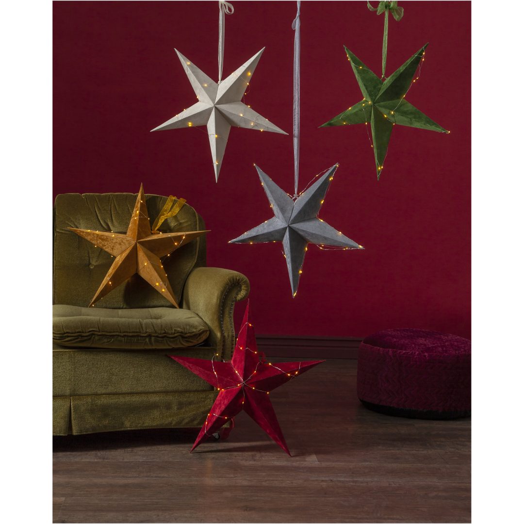 Papirstjerne Velvet Rød Star Trading – billede 3