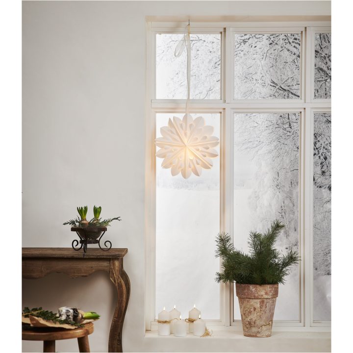 Pappersstjärna Clipp Vit Star Trading 40 cm – billede 8