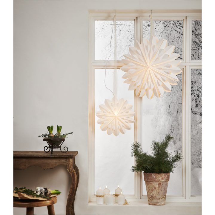 Pappersstjärna Clipp Vit Star Trading 40 cm – billede 6