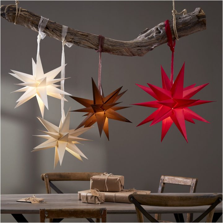 Pappersstjärna December Röd Star Trading – billede 5