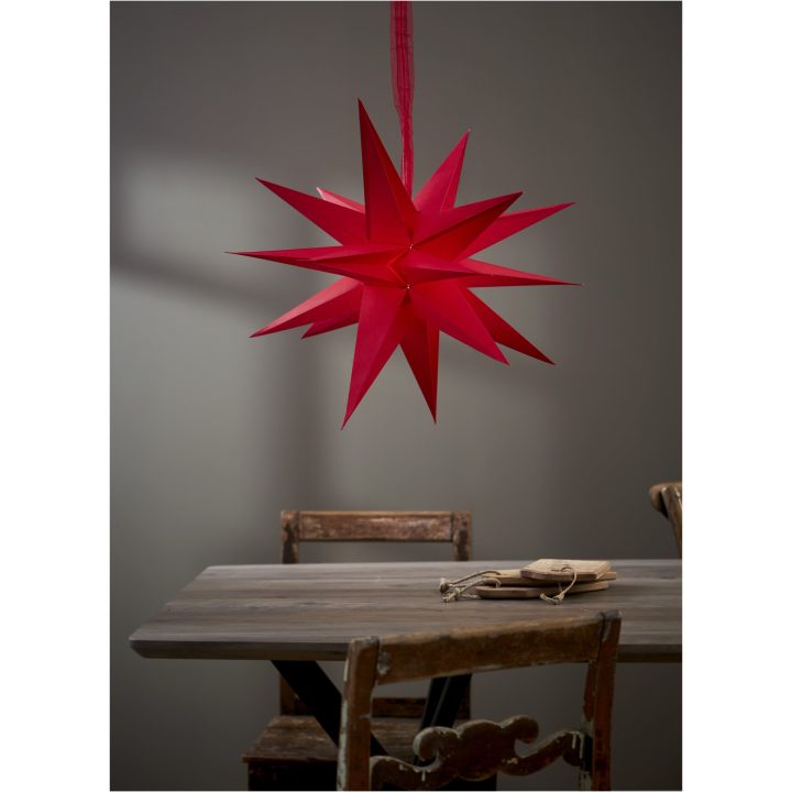 Pappersstjärna December Röd Star Trading – billede 4