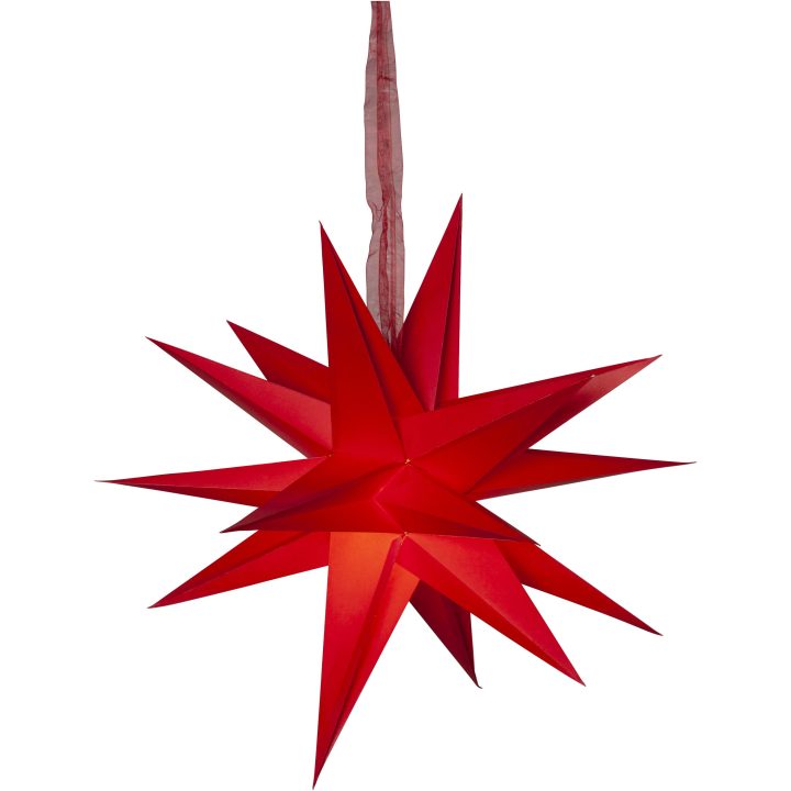Pappersstjärna December Röd Star Trading – billede 6