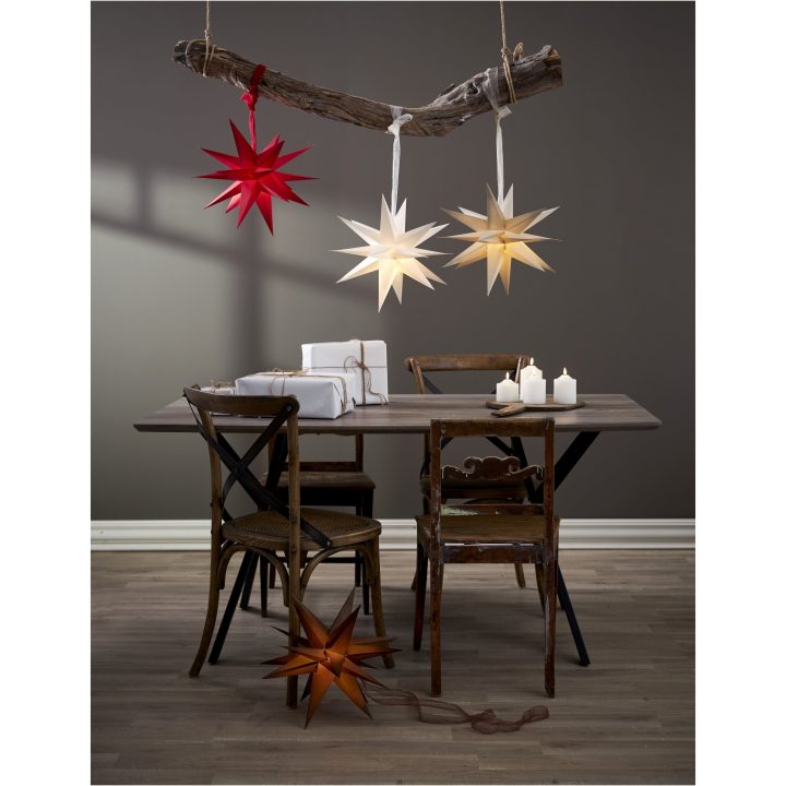 Pappersstjärna December Vit Star Trading – billede 8