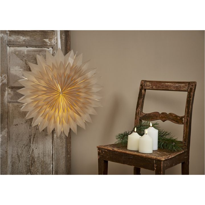 Pappersstjärna Dis Beige Star Trading – billede 8