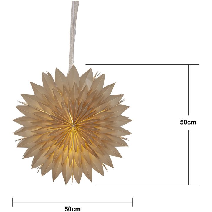 Pappersstjärna Dis Beige Star Trading – billede 4