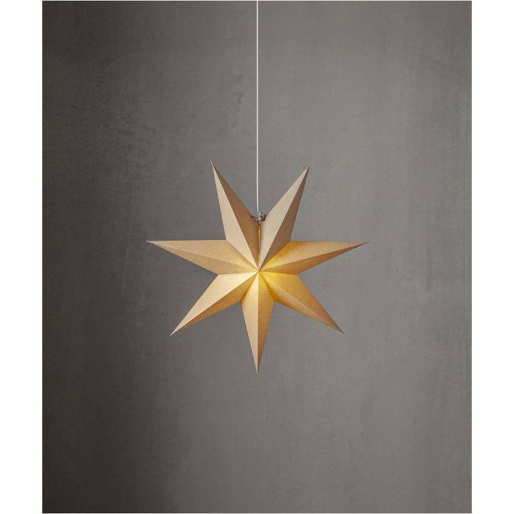 Pappersstjärna Plain Beige Star Trading – billede 3