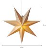 Pappersstjärna Plain Beige Star Trading – miniature 4