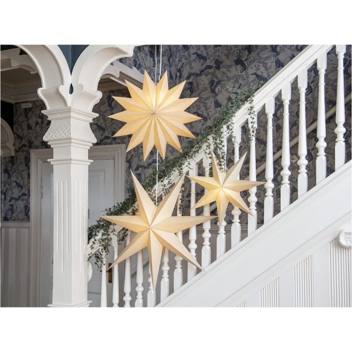 Pappersstjärna Plain Beige Star Trading – billede 5