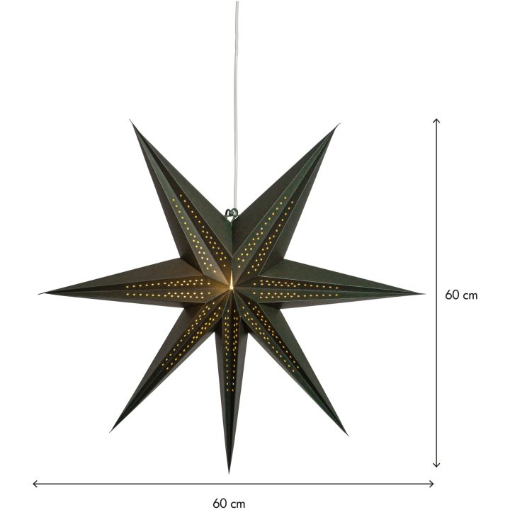Pappersstjärna Point Grön Star Trading – billede 5