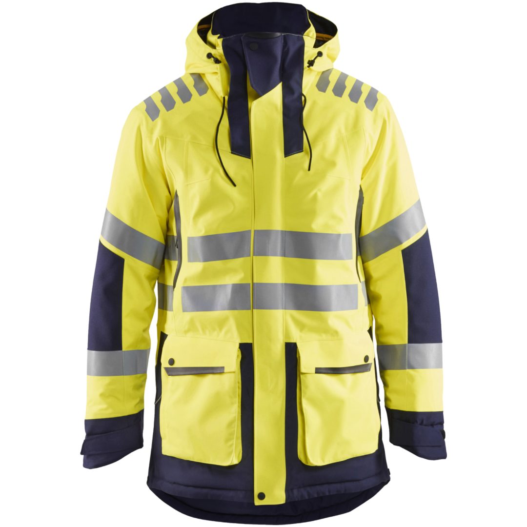 Parka 44691921 Hivisgul / Marine BLÅKLÄDER PARKA 44691921 GUL/MARIN S