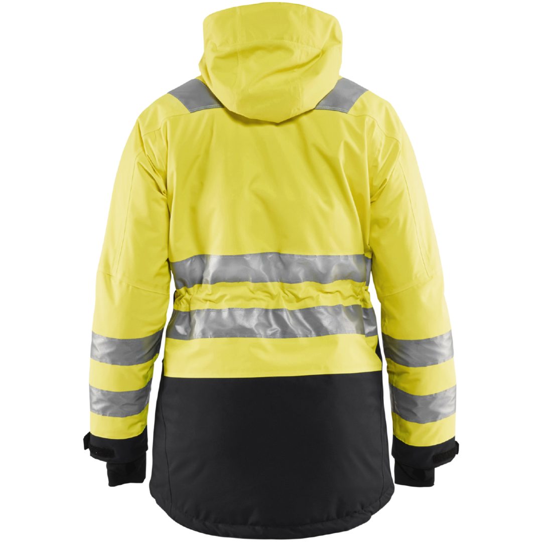 Parkacoat dame 44721987 Hi-vis gul / Sort BLÅKLÄDER PARKAS 44721987 GUL/SVART XS – billede 2