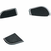 Passagererfodplader Krom/sort DRAG SPECIALTIES