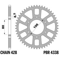 PBR Ultra-Light Alu Rear Sprocket - 428