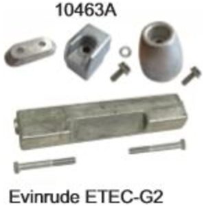 Perf metals anodsats Evinrude/Johnson