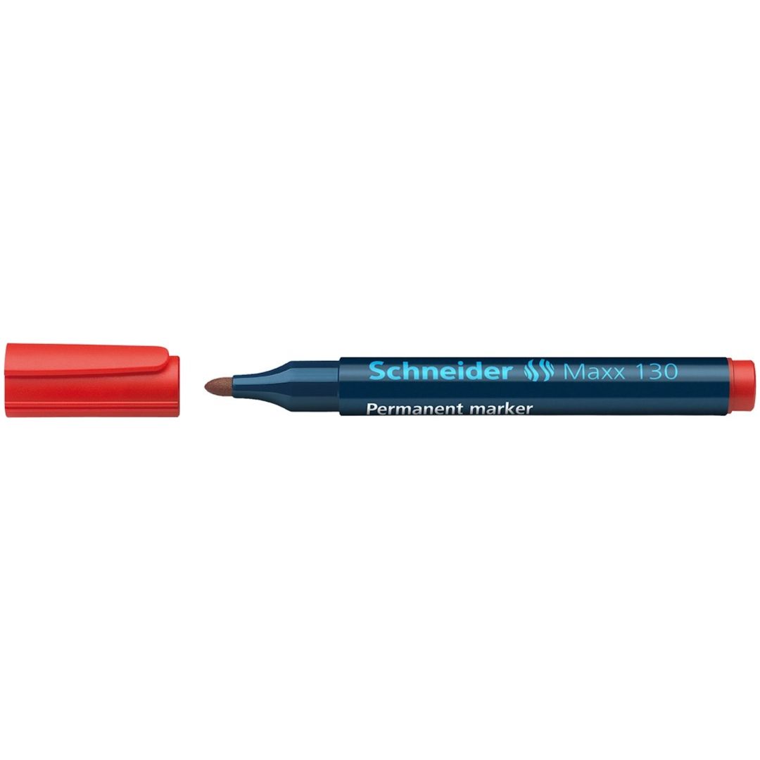 Permanent marker, Maxx 130, Rød Schneider – billede 4