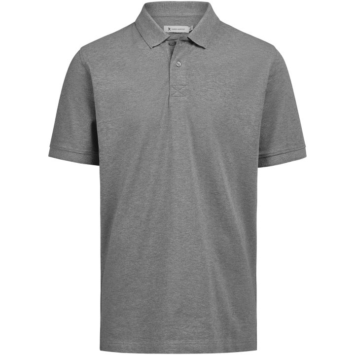 Piké Supreme Stretch Gråmelerad James Harvest – billede 2