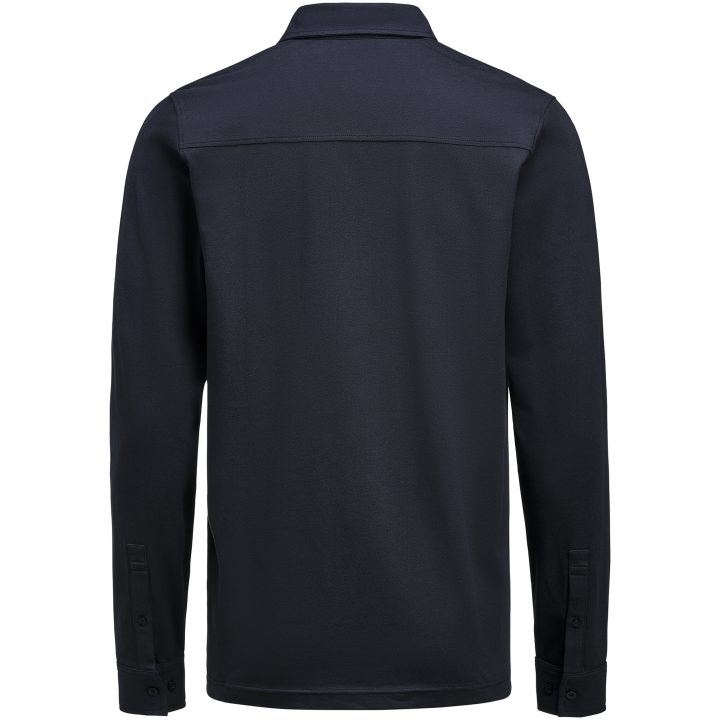 Pikétröja American Supreme L S Marinblå James Harvest – billede 3
