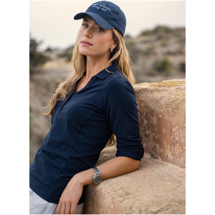 Pikétröja Dam American Supreme L S Svart James Harvest – billede 6
