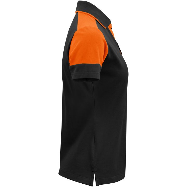 Pikétröja Dam Prime Svart/orange Printer PRIME XS – billede 4