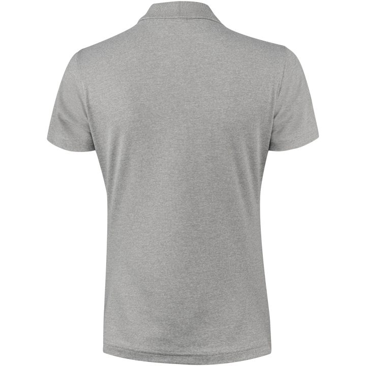 Pikétröja Dam Smash Gråmelerad Printer RED XS – billede 2