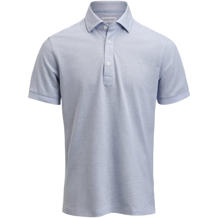 Pikétröja IB133 S S Knitted Tailored Fit LBlue J.Harvest & Frost XS 35/36 – billede 2
