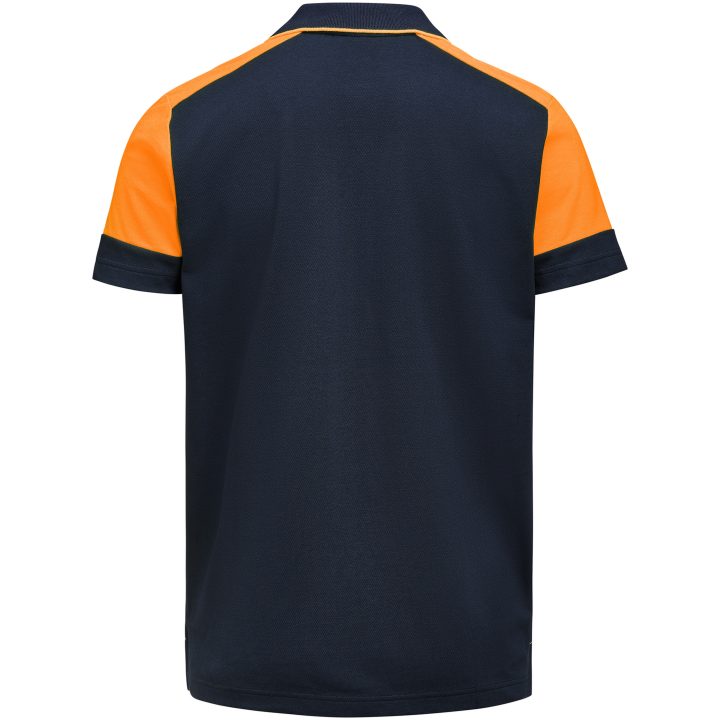 Pikétröja Prime Marinblå/neonorange Printer PRIME s – billede 2