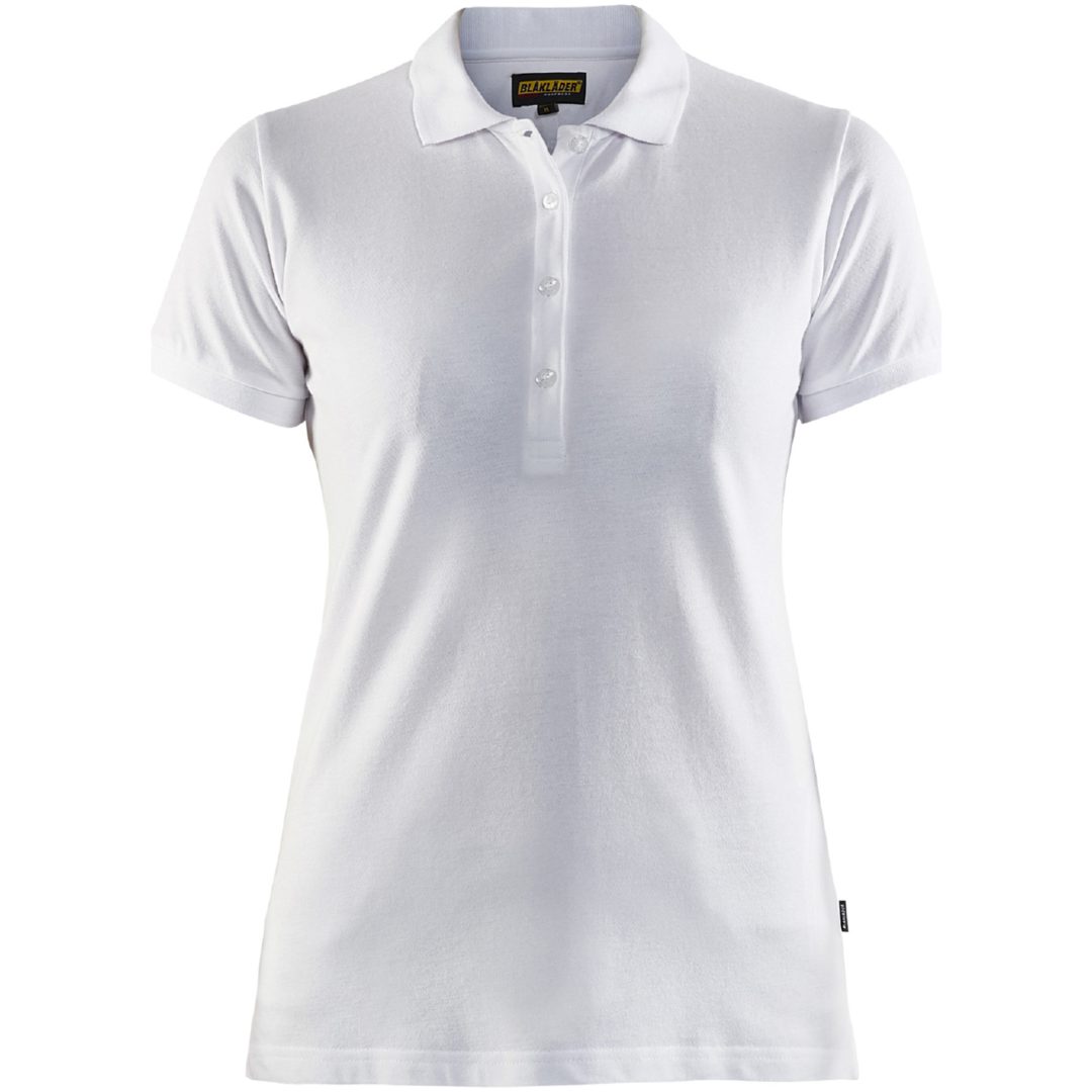 Piqué-trøje dame 33071035 Hvid BLÅKLÄDER PIKÉTRØJE 33071035 VIT S