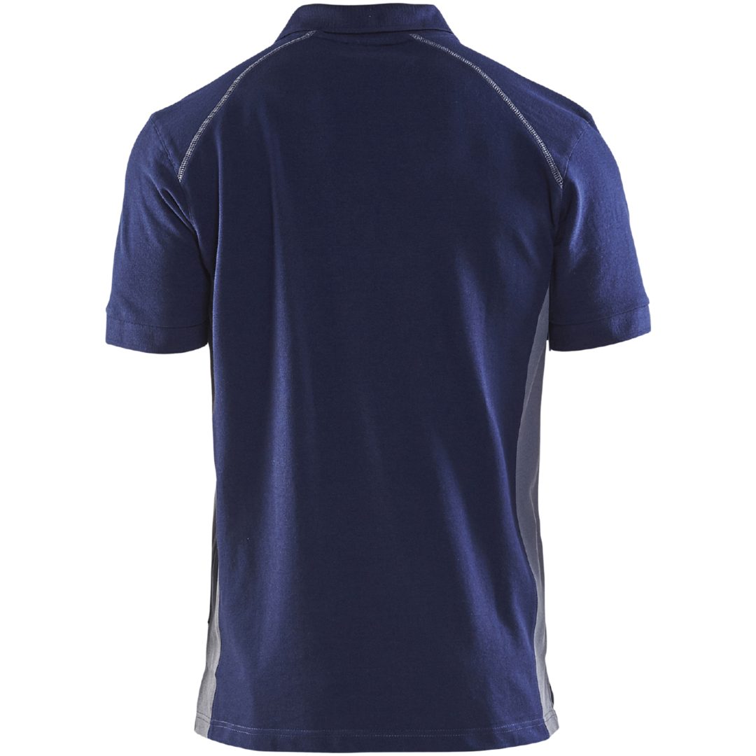 Piquétrøje 33241050 Marine / Grå BLÅKLÄDER PIKÉTRØJE 33241050 MARIN/G 3XL – billede 2