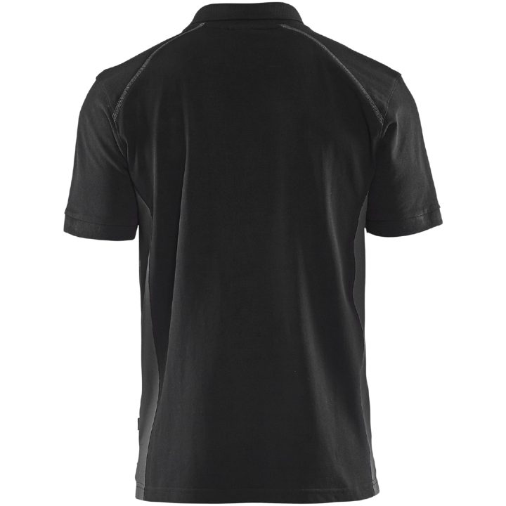Piquétrøje 33241050 Sort / Grå BLÅKLÄDER PIKÉTRØJE 33241050 SORT/G S – billede 2