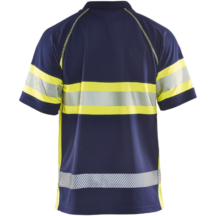 Piquétrøje 33381051 Marine / Hivisgul BLÅKLÄDER PIKÉTRØJE 33381051 MARIN/G XS – billede 2