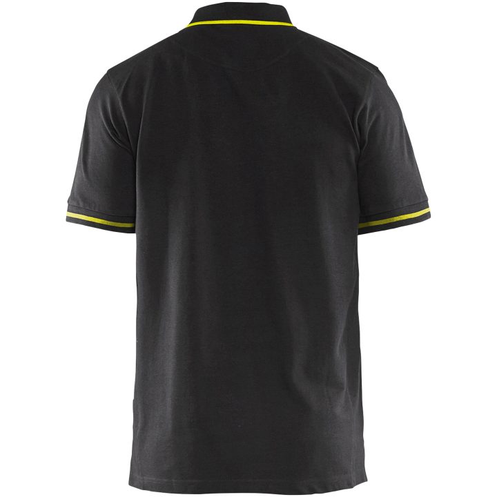 Piquétrøje Sort/gul 33891050 Blåkläder XS – billede 2
