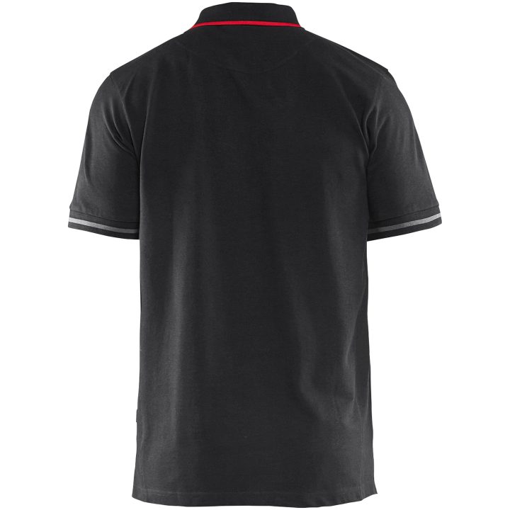 Piquétrøje Sort/rød 33891050 Blåkläder XXS – billede 2