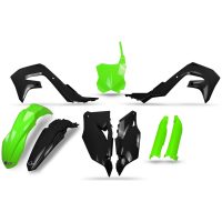 Plastics Kit Black/Neon Green - Kawasaki UFO