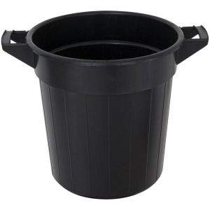 Plastiktønde 40L med håndtag sort