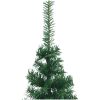 Plastjuletræ til hjørne grøn 180 cm PVC vidaXL 180 x 65 cm – miniature 5