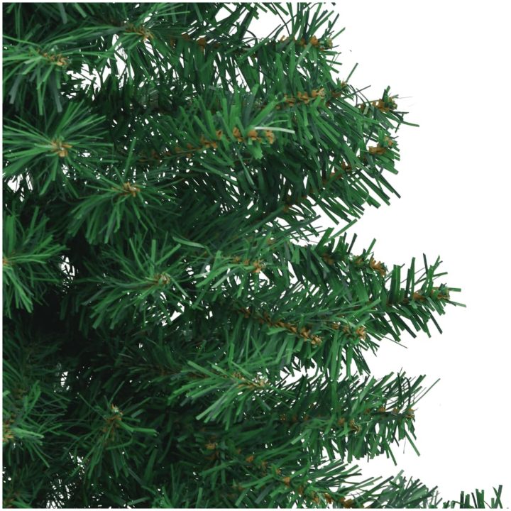Plastjuletræ til hjørne grøn 180 cm PVC vidaXL 180 x 65 cm – billede 6